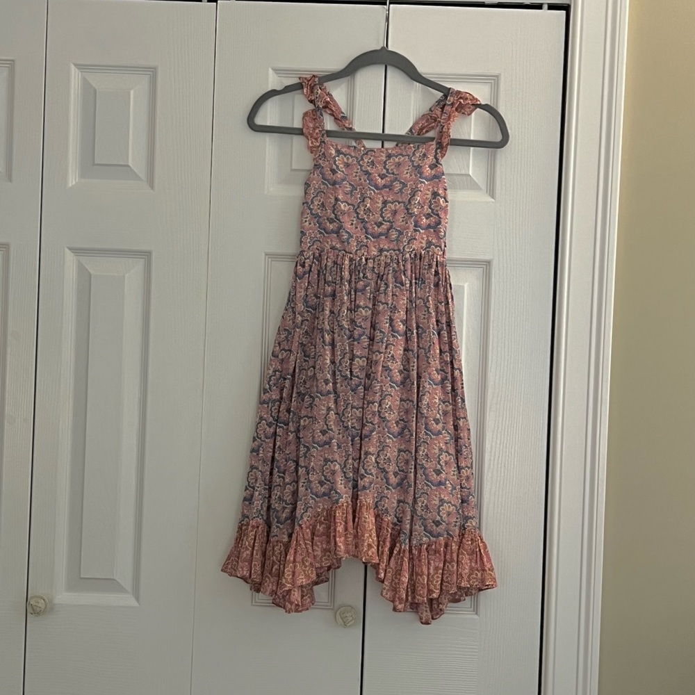 Mini Boden Pink and Blue Floral Dress